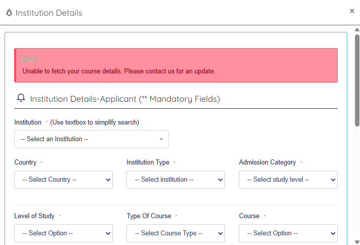 GenYouthtalks's tweet photo. @HELBpage Got this error for a first time applicant. Could there be an issue on your end? https://t.co/rMip55A5l1