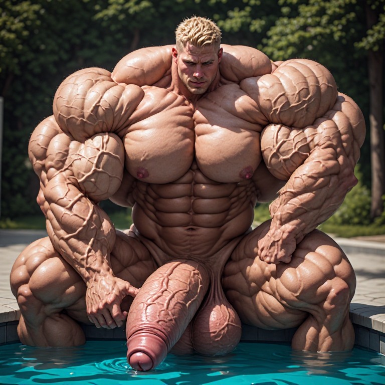 thehuuuge's tweet photo. When you're too big to hide everything about you. #hypermuscle #aimuscle #aiart #hugemuscle #hugebulge https://t.co/1ohhl5dt5j