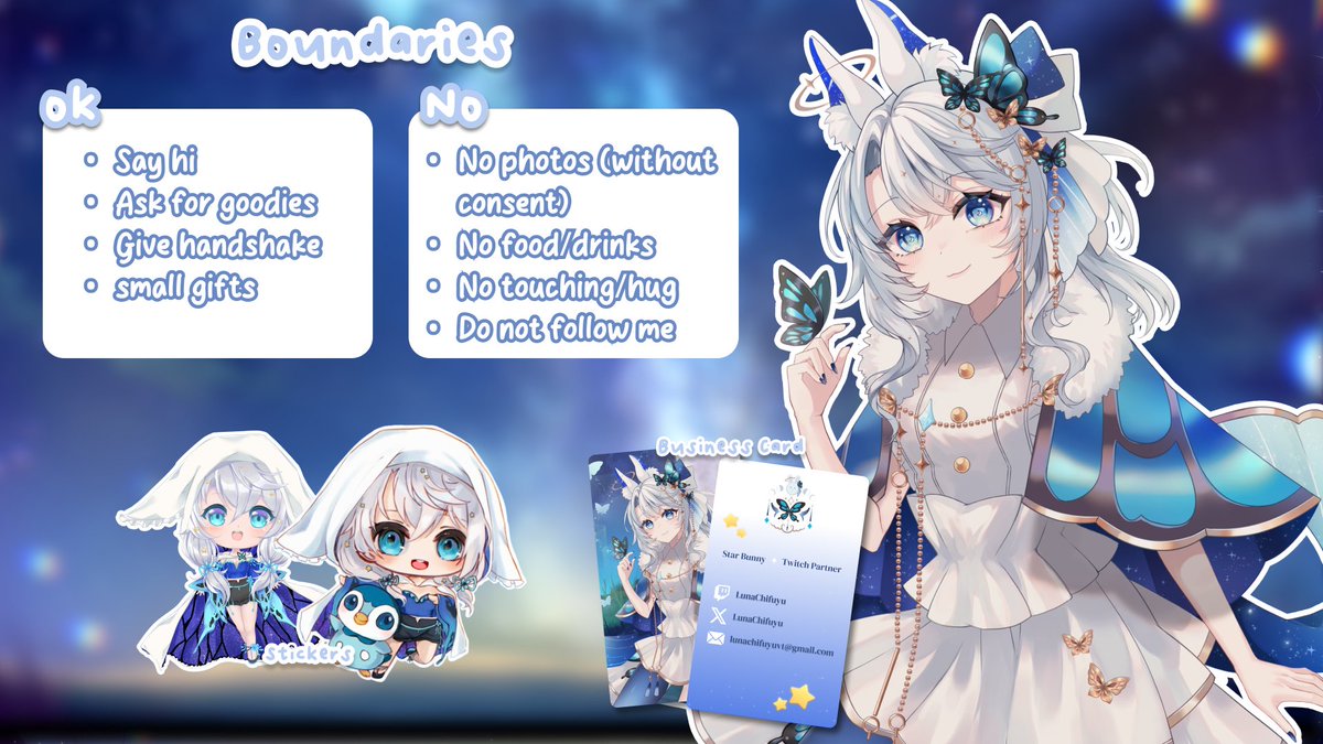 LunaChifuyu's tweet photo. 📢 Hey Starlights!

Star Bunny will be at #OffKaiGen5 this weekend!

Will be mostly bouncing back and forth between H1 and J5 in artist alley.

Would love to say hi to you guys in person 💜 https://t.co/8Ng5MjN2bq