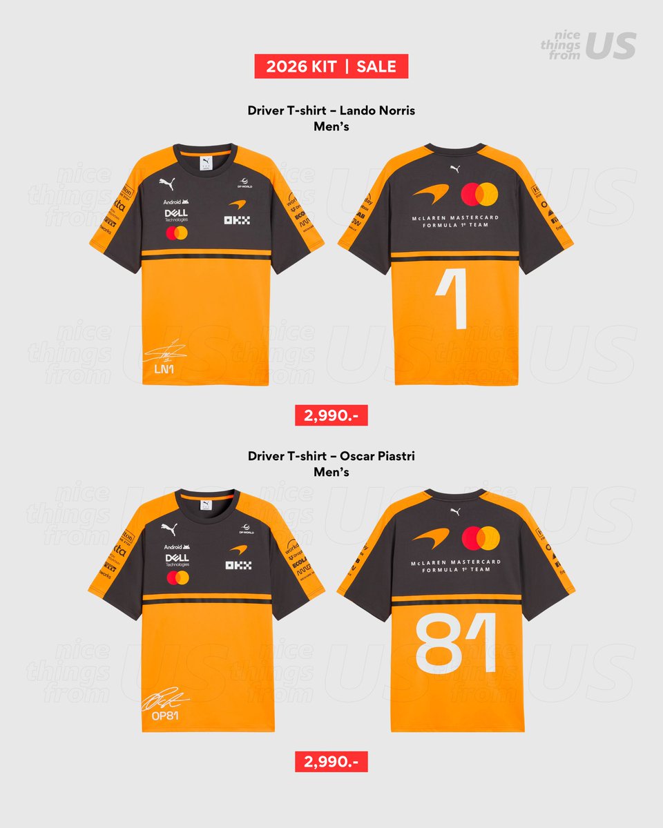 nthingsfromUS's tweet photo. SALE 40% 🔥🔥

McLaren F1 Team 🏎️🧡 2026 Team Kit รุ่น Driver ใหม่ล่าสุดของปีนี้

☑️ มีทั้งไซส์ Men's / Women's

♡ เริ่มต้น 2,990.-

ส่งฟรีในไทย &amp; มัดจำได้ 50%
✈️ รอสินค้า 3-4 weeks

#ตลาดนัดF1 #พรีเมกา #พรีออเดอร์อเมริกา #พรีออเดอร์usa https://t.co/udaNfY365G