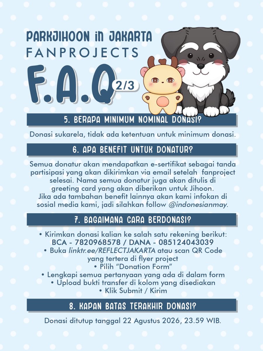 indonesianmay's tweet photo. PARK JIHOON 2026 FANCON IN JAKARTA FAN PROJECTS

Fan Project Fundraising &amp; Fangoods Preorder kini telah dibuka! 

Bersama, mari ciptakan kenangan indah untuk Jihoon di Jakarta.

🔗 https://t.co/Mk1g22N08M 

#PARKJIHOON #박지훈 #ParkJihoonInJakarta #IndonesianMAY #MAY https://t.co/hvJ8p3XTzr