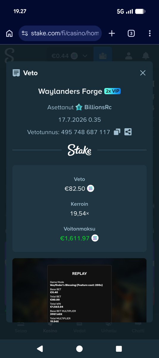 ManualBanRs's tweet photo. @ValkyrieXStudio 

My biggest ever hit on your slots please double it! 🙏🏼🔥

https://t.co/tmqzUzsraw https://t.co/7HzKpaqTjH