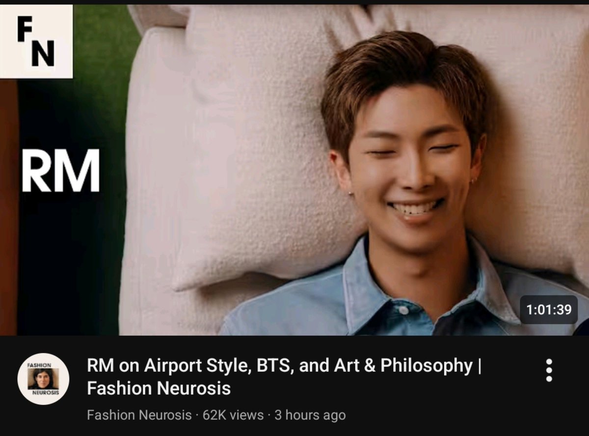 urmisope's tweet photo. If not the best then this is probably one of the best interviews of Namjoon bcs he had the chance to talk bout his own life, his interests &amp; most importantly his music. I'm really glad that he decided to be on fashion neurosis. 

I think every ARMY should watch it. https://t.co/s07nSlCJ4S