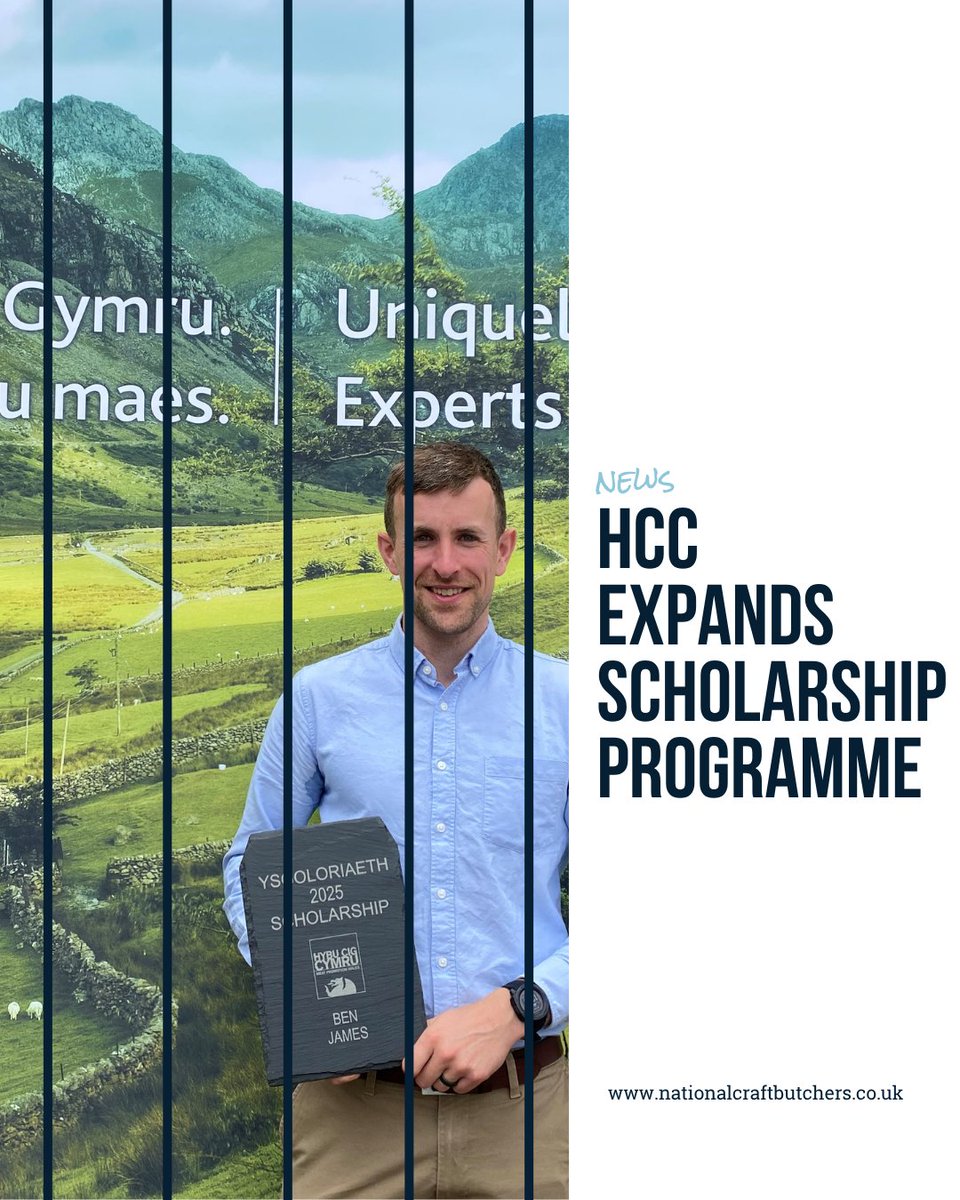 ncraftbutchers's tweet photo. .@HybuCigCymru has expanded its scholarship programme, increasing funding and widening its focus to support even more people across the industry.
🔗Read more: https://t.co/c7RYjXwq1A
#NationalCraftButchers #NCB #CraftButchers #butchers #TraditionalButcher #LocalButcher https://t.co/ocMDpKffp1