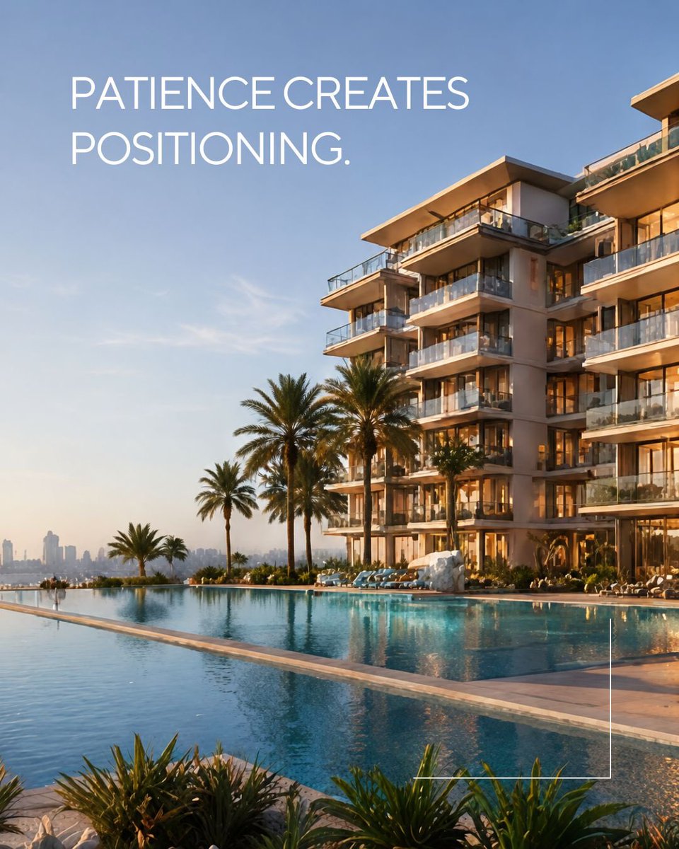 ChoueriRE's tweet photo. Strong positioning requires patience.
Long-term value is built through discipline, not reaction.

#DubaiRealEstate #InvestmentStrategy https://t.co/UgkfausZQk