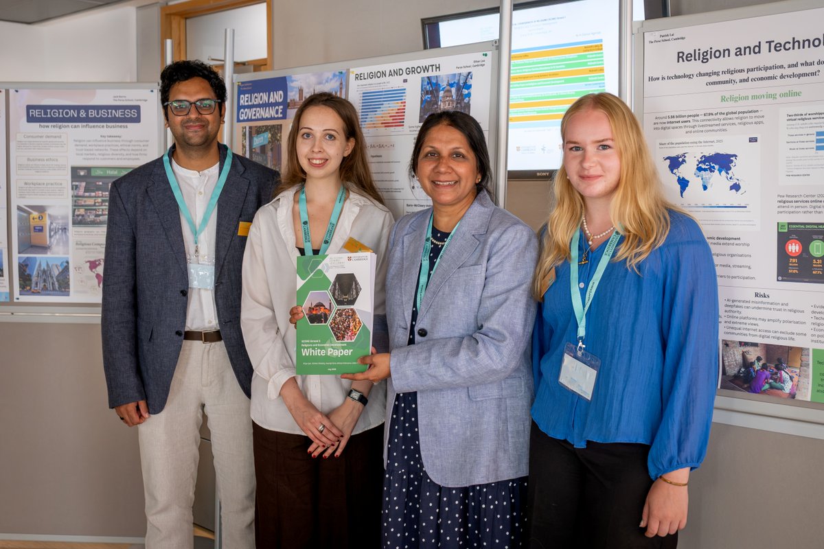Catz_Cambridge's tweet photo. Catz Fellow Prof. @SriyaIyer (2000) played a leading role in hosting the Social Consequences of Religions (SCORE) Strand 3 Launch Event at Catz &amp; a new White Paper on the place of religions in economic development outcomes: https://t.co/cU20iLNDSj @TempletonRelig @janewayinst https://t.co/UjlgoxPEHY
