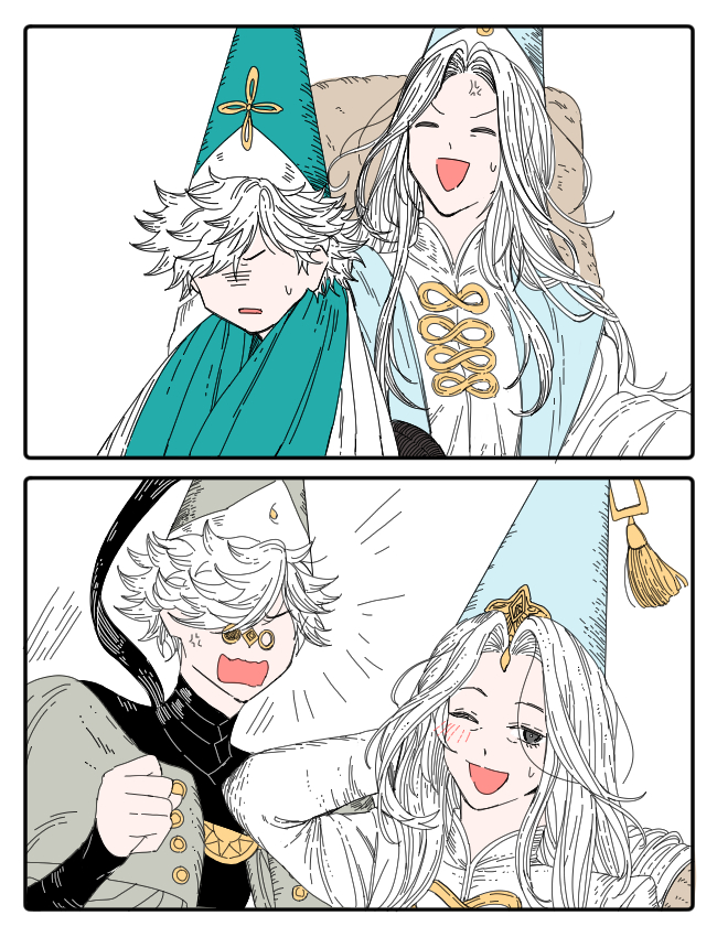 theksothek's tweet photo. #Δ帽子 #witchhatatelier #とんがり帽子のアトリエ
스승과 제자 https://t.co/DfD1fSkrkt