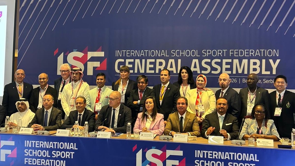 SSSF_edu's tweet photo. انتُخب رئيس الاتحاد السعودي للرياضة المدرسية د. صالح العريفي، عضو في مجلس إدارة الاتحاد الدولي للرياضة المدرسية (ISF)، في إنجاز يعكس المكانة المتقدمة للمملكة ودورها الفاعل في دعم وتطوير الرياضة المدرسية الدولية. https://t.co/dxQeJOLVBO
