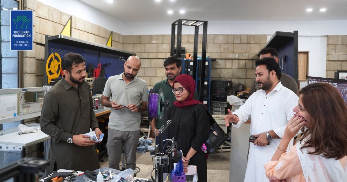 THFHunar's tweet photo. The Hunar Foundation welcomed the @nowpdp team for visits to RAAS, SNTI and Emerge Incubation Center.

The visit explored opportunities to expand inclusive, industry-relevant TVET for youth and persons with disabilities.

#TheHunarFoundation #NOWPDP #TVET #SkillsDevelopment https://t.co/sbK934CZKo