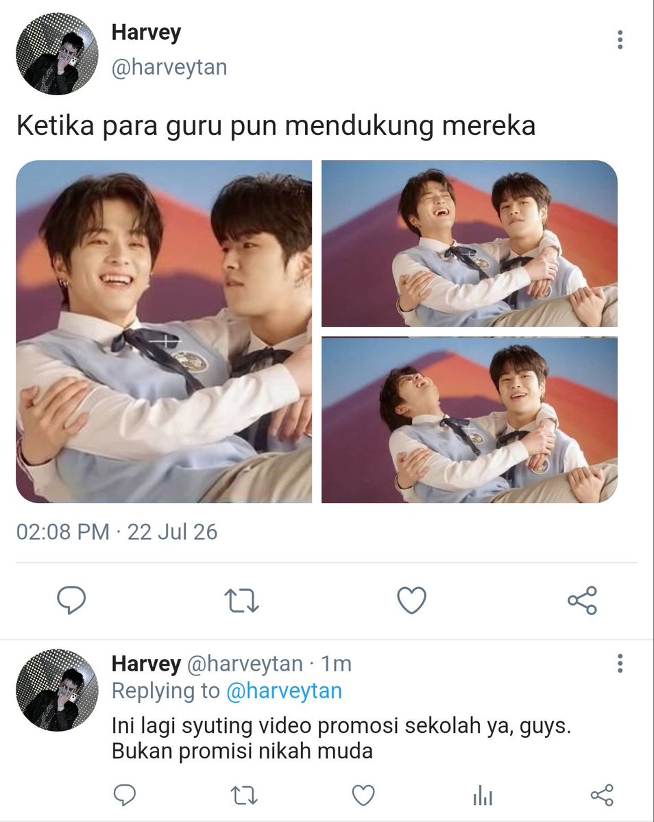 jellyrin00's tweet photo. jaesahi few tweets au

𝗪𝗵𝗲𝗻 𝘄𝗲 𝘁𝗵𝗼𝘂𝗴𝗵𝘁 𝘁𝗵𝗲 𝘂𝗻𝗶𝘃𝗲𝗿𝘀𝗲 𝘄𝗮𝘀 𝗼𝗻 𝗼𝘂𝗿 𝘀𝗶𝗱𝗲
— di kala kita pikir selamanya sudah tertulis untuk kita.

; part of SORL https://t.co/vL9PXJlzRK