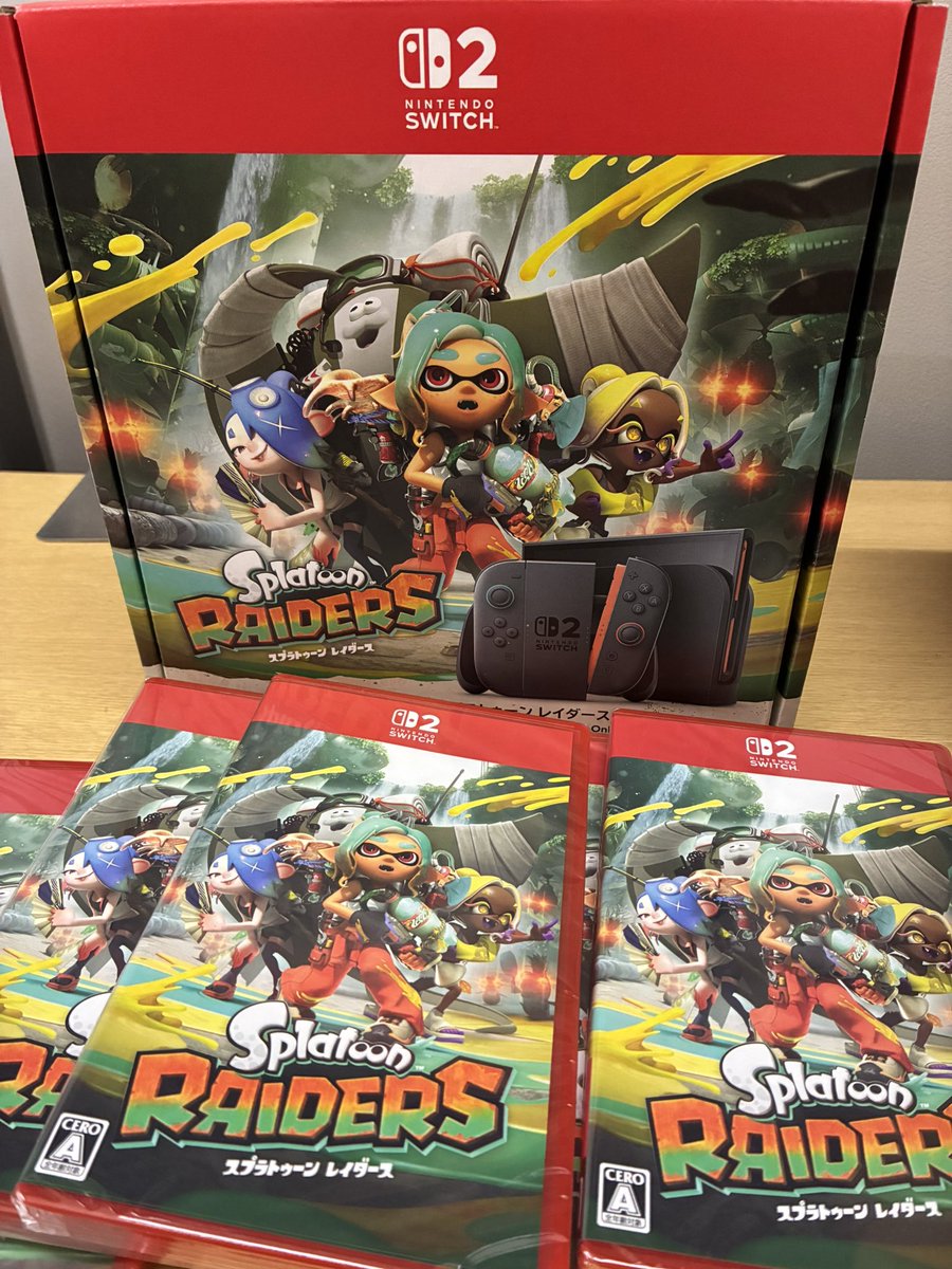 comg_gosen's tweet photo. 明日7/23発売です✨🎮
#スプラトゥーンレイダース
#COMG #五泉市 #Switch2 https://t.co/kpa2UP3IGb