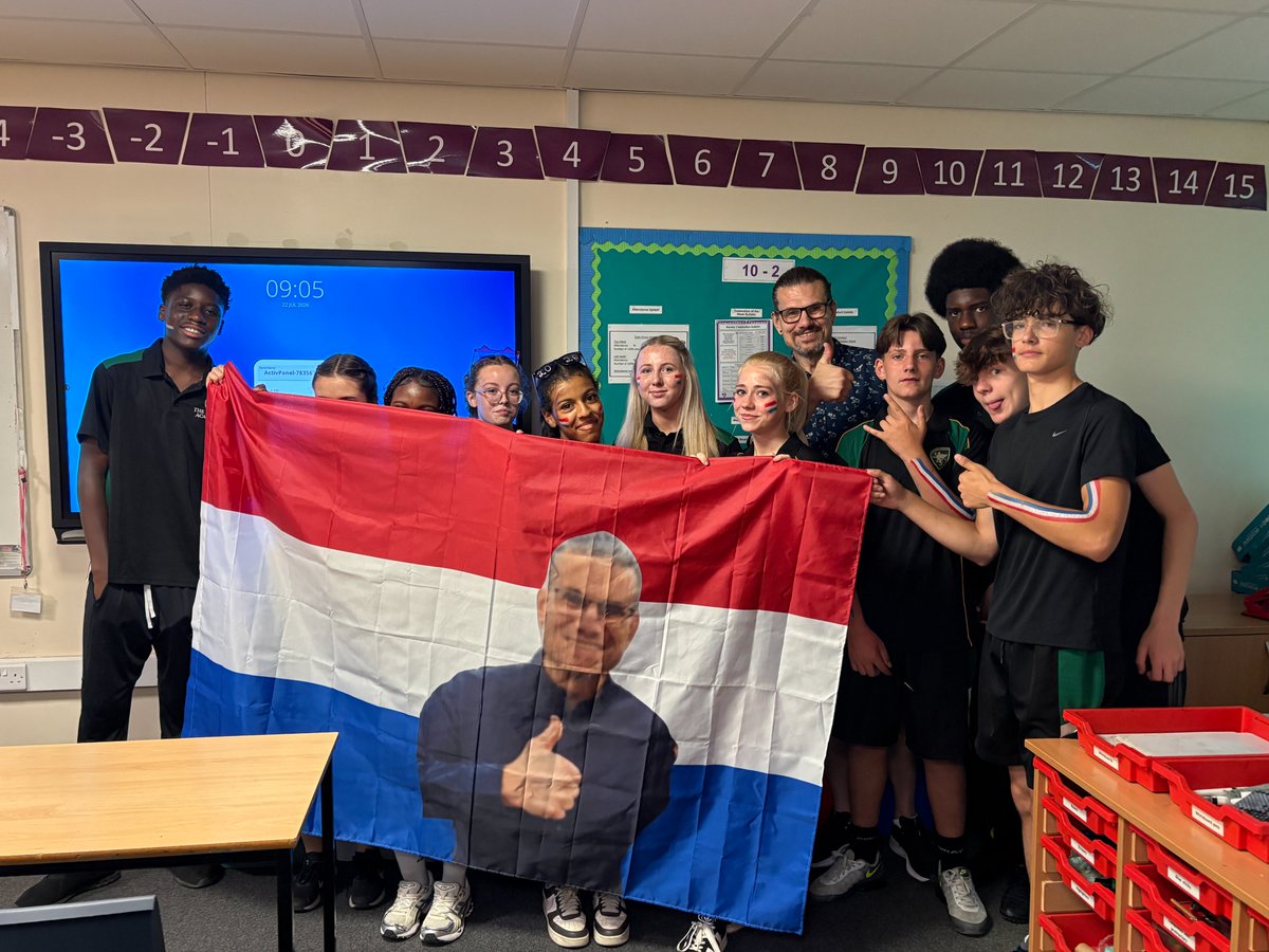 BruntsAcademy's tweet photo. Brunts sports day 2026!  Tutor groups supporting their allocated countries - some great efforts- let the sport begin! #proud https://t.co/X7qBgQLSwD