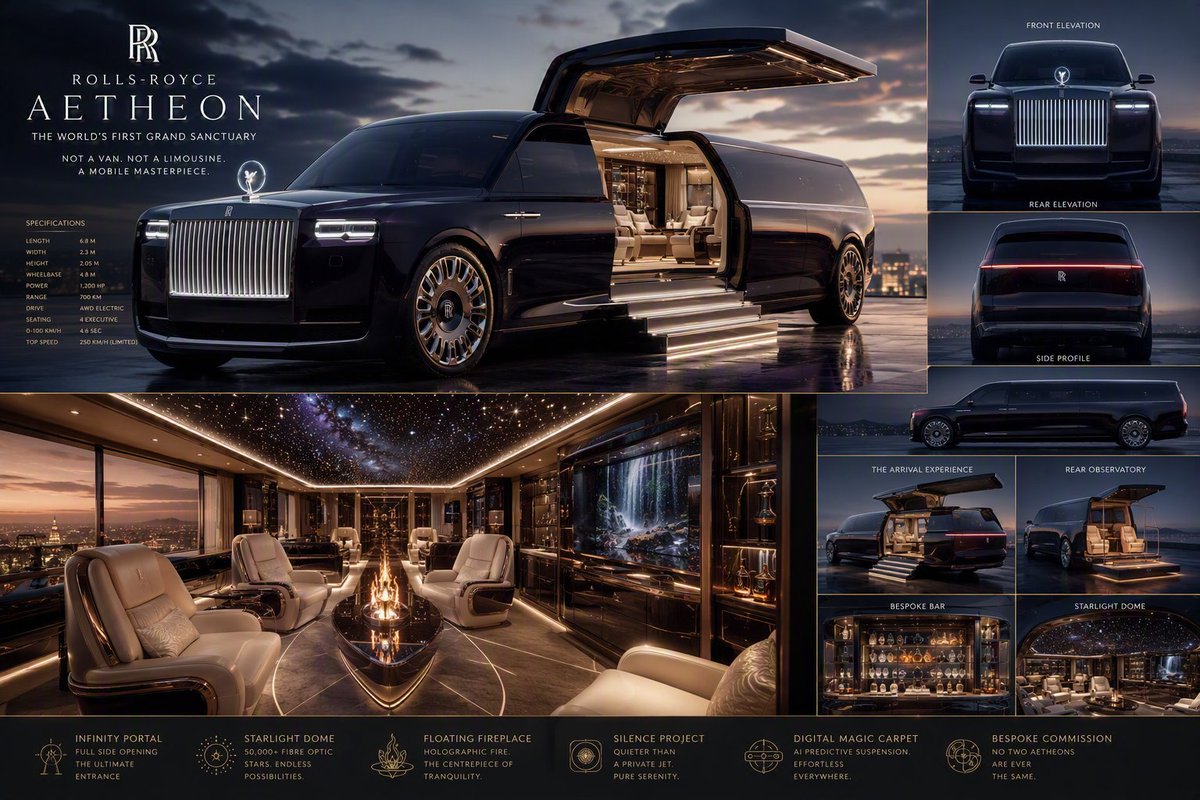 cvc_ltd's tweet photo. When The Journey Becomes The Address.
Not Built To Travel. Built To Arrive.
#rollsroyce #conceptcar #commercialvehiclecontracts https://t.co/t8cuVKf1Df