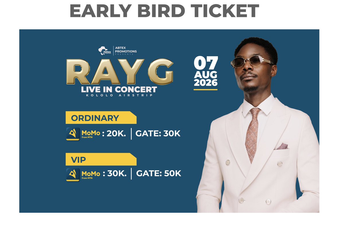 Ray_G_official's tweet photo. Tap on the link to get your early bird ticket #Tuzekololo

https://t.co/QJ0uzWOySE https://t.co/cukf4uy8rl