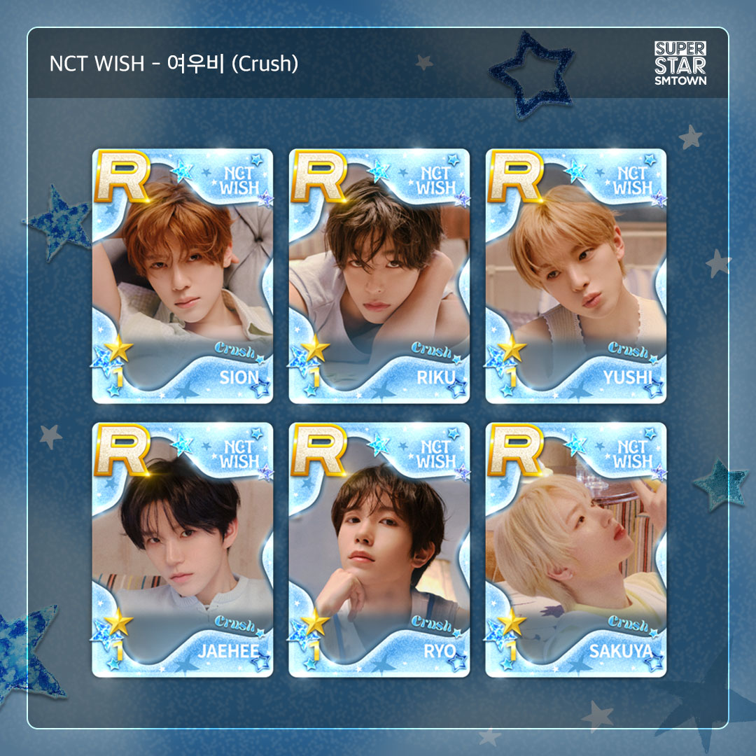 SuperStarSM_twt's tweet photo. [🎹] NCT WISH - 여우비 (Crush)

SONG & PACKAGE & MISSION UPDATE!

종일 맑을 거라더니 틀려버린 예보
네가 내게 떨어진다🌧️

정신차려보니 위시에게 스며들다߹ ᯅ ߹ 
지금 바로 슈스엠에서 만나보세요!

🎮 https://t.co/jAnrsQxot4

#SUPERSTARSMTOWN #SSM
#슈퍼스타에스엠타운 #슈스엠
#NCTWISH #엔시티위시