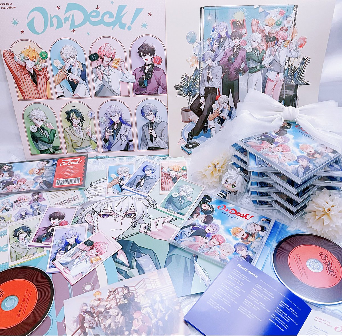 0226_umemiya's tweet photo. MECHATU-A 1st Mini Album 「On-Deck!」
発売おめでとうございます💐🎀🤍

一人一人の魅力がたくさん詰まった、迫力のある楽曲ばかりで一生の宝物です⟡.·
めちゃすげーアルバムをありがとう💿🌟

#MECHATUA_1stミニアルバム
#カゲツの伝書鳩 https://t.co/jANZZV1nai