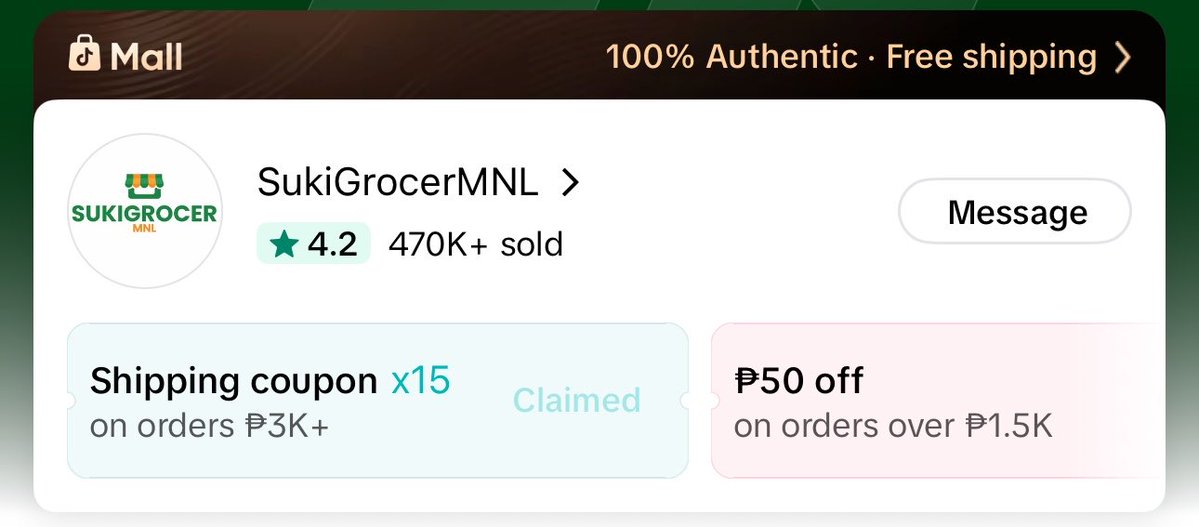 kimdyoongin's tweet photo. Guys if you want naman to order nga gulay, fruits you can buy here sa store nila they support local farmers also kaya mura yung mga gulay. 

Check out SukiGrocerMNL’s shop on TikTok! https://t.co/8JMt7NSnl4 https://t.co/cqUJTW2jSN
