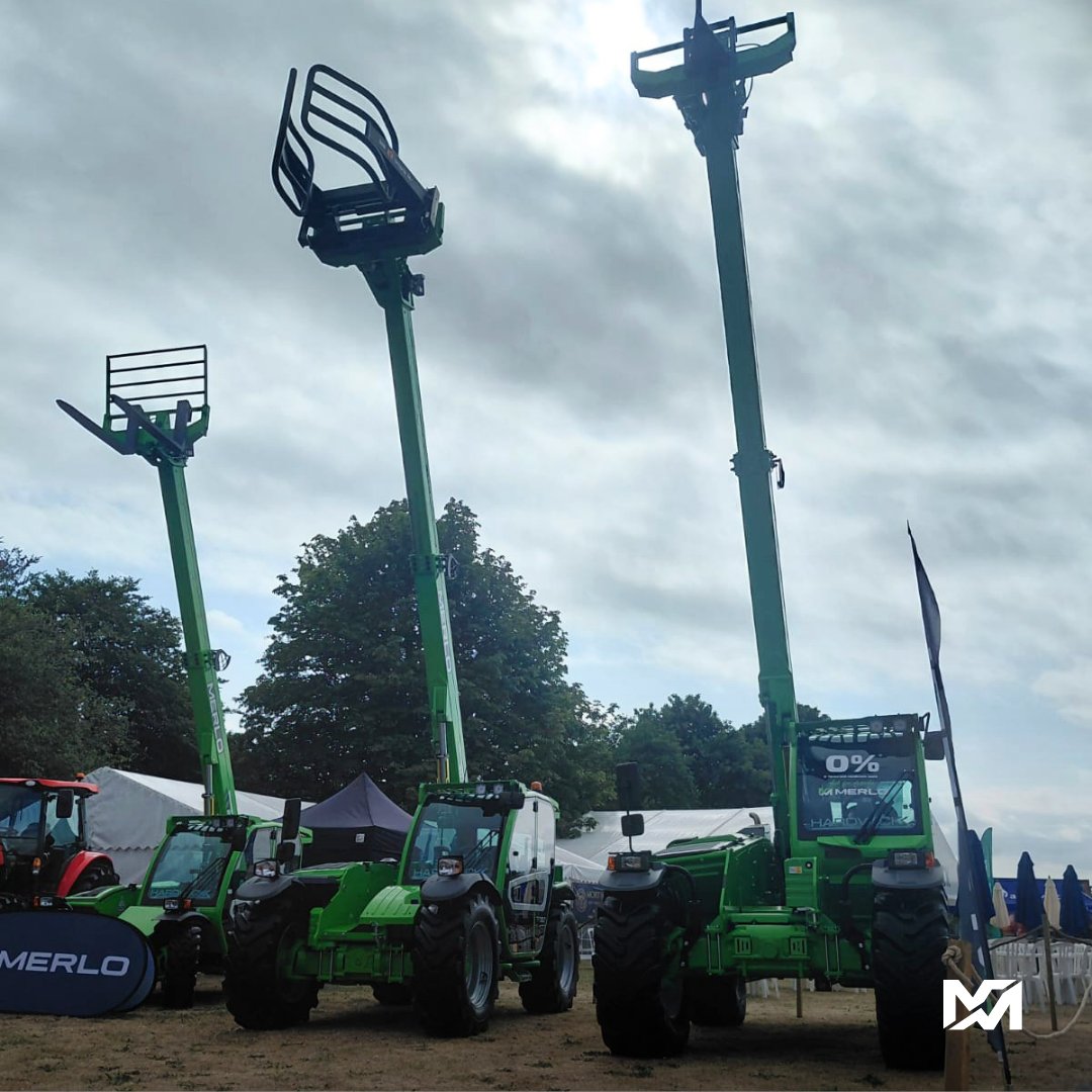 UkMerlo's tweet photo. Heading to the Driffield Show today?

Look for the green booms and stop by Merlo dealer Hardwick Agricultural Engineer’s stand.

Come and see the Merlo telehandlers up close and have a chat with the team.

#LoadsBetter #Merlo #BeGreen #Agriculture #DriffieldShow https://t.co/DrxHW6gpWd