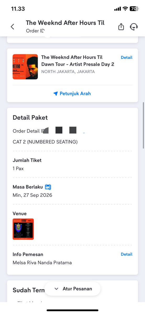 bberrycoco0's tweet photo. wts tiket the wekeend
day 2 cat 2
price : 3,000,000 nett https://t.co/0E32EgPrE3
