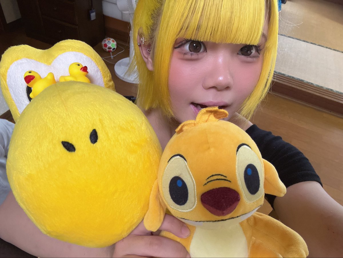 popcan_ui's tweet photo. いとこのおうち遊びに行ったら黄色のぬいぐるみいっぱい持ってきてくれたの🥹💛かわよかった(𓈒ʚ̴̶̷̷̥ ⩊ ɞ̴̶̷𓈒) https://t.co/GbXGqoAOTf
