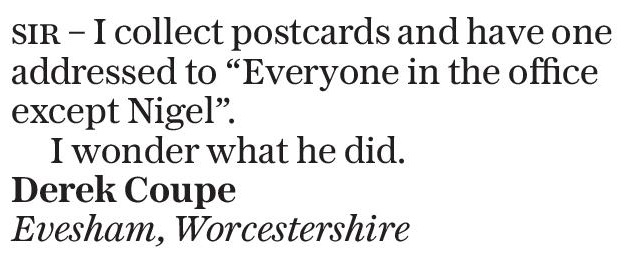 Telegraph Letters tweet media