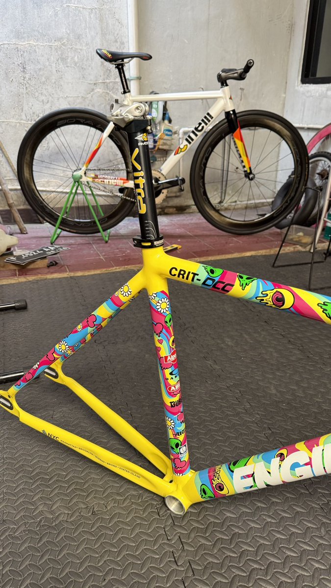farhanwindia's tweet photo. FS : Frameset Engine 11 Crit - DCC 2025 inc seatpost amoeba vitra sz XS (48 C-T), kondisi mulus kaya baru

Harga : 12 JT Nego tipis

Lokasi : Bogor Utara 

WA : 0813-6699-8854

 #fnfjb https://t.co/81NWm4JwYv