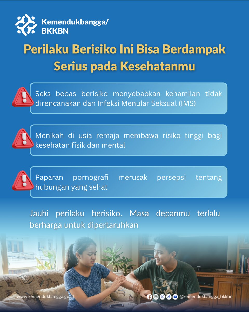 BKKBNKalsel's tweet photo. Mulai dari mengenali perubahan tubuh, menjaga kebersihan, hingga menghindari perilaku berisiko, semuanya adalah langkah nyata untuk menjaga masa depanmu.  Simpan dan bagikan ke teman-temanmu, ya!  #Kemendukbangga #BKKBN #ASFR1519 #KesehatanReproduksiRemaja #GenerasiBerencana https://t.co/TTf9i5OXN6