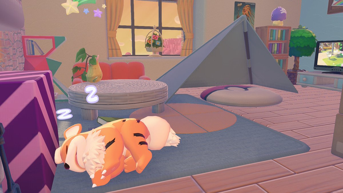 fuyumpto1025's tweet photo. ポケポケ公式さんのこいぬまみれがあまりにも可愛すぎて作っちゃった…🥺ｶﾜｲｲ…
観葉植物があんまりなかったので動画よりおもちゃ多めになっちゃったけどたくさん遊んでほしいので良し！
（ワンパチ来てほしいなぁ……）
#ぽこポケ #ぽこあポケモン https://t.co/5TLxmc0gpi