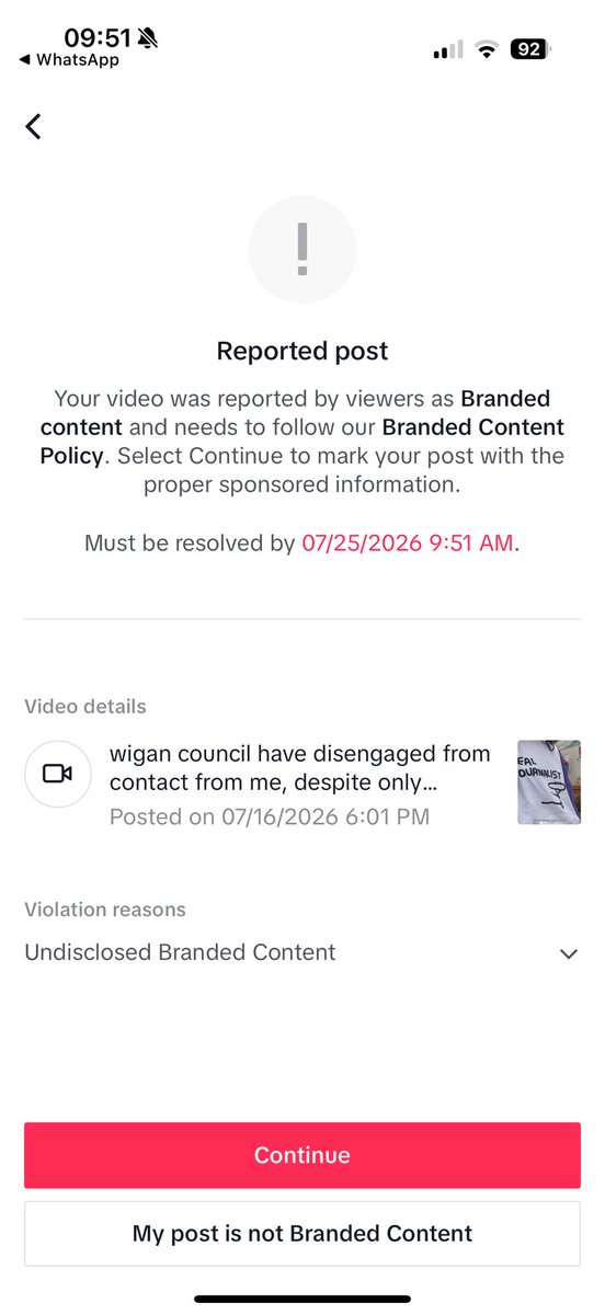 zoebread's tweet photo. yes my video about how the council have excommunicated me for calling a planning officer a worm was actually a secret brand deal https://t.co/vbflqJpoF7