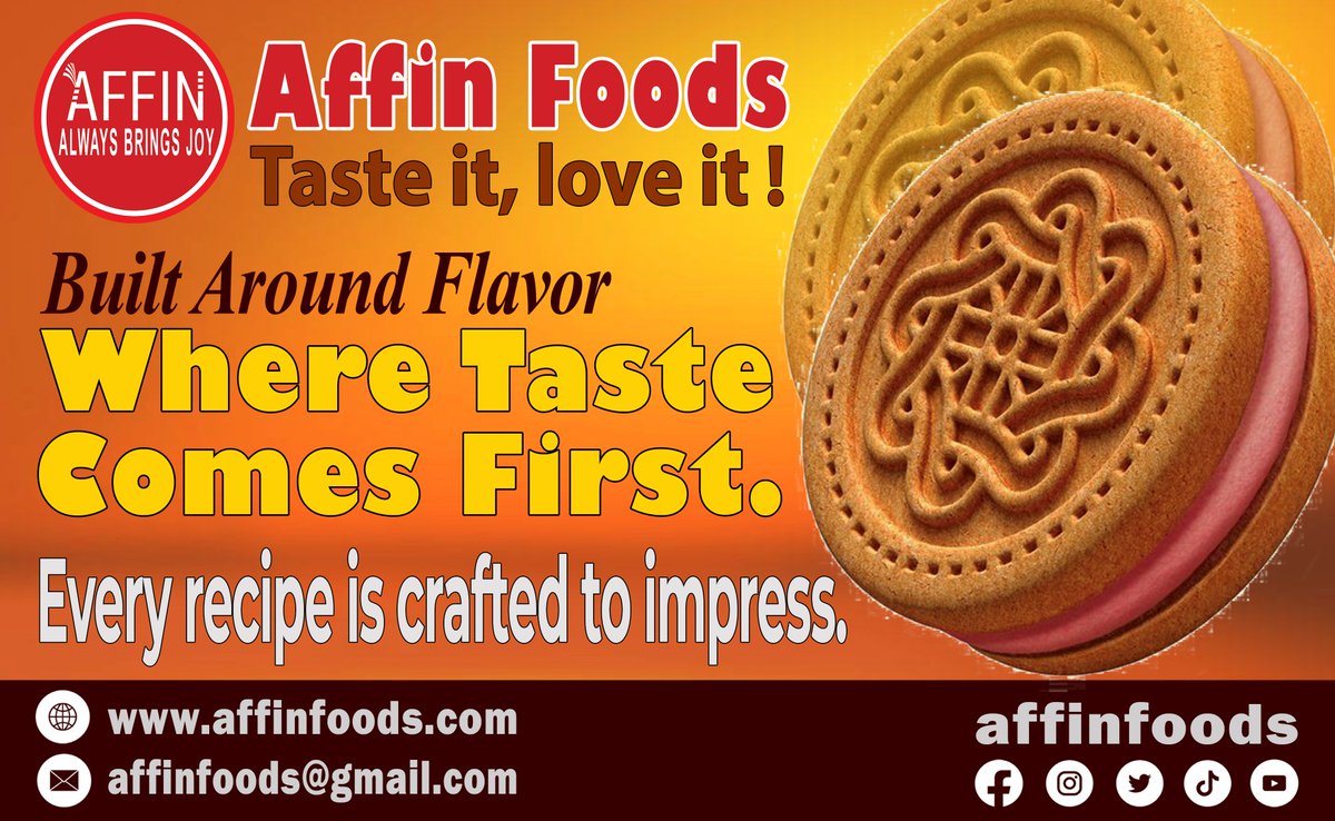 affinpartner's tweet photo. Affin Foods - where taste comes first. 

#affinfoods #celebrategoodfood #mealtimejoy #authenticflavor #tasteperfection #foodmoments https://t.co/LuQOMxgXai