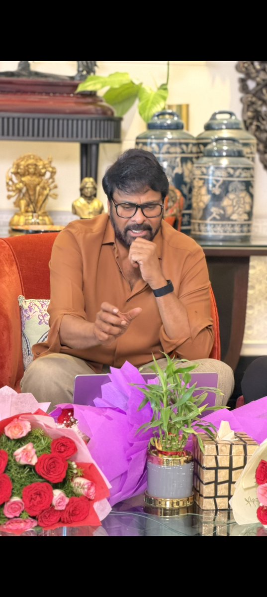 Chiru_FC's tweet photo. MEGASTAR at the Trailer launch of Actor Srikanth's "Objection My lord" Chapter 1 https://t.co/b8Nl2OAjpE