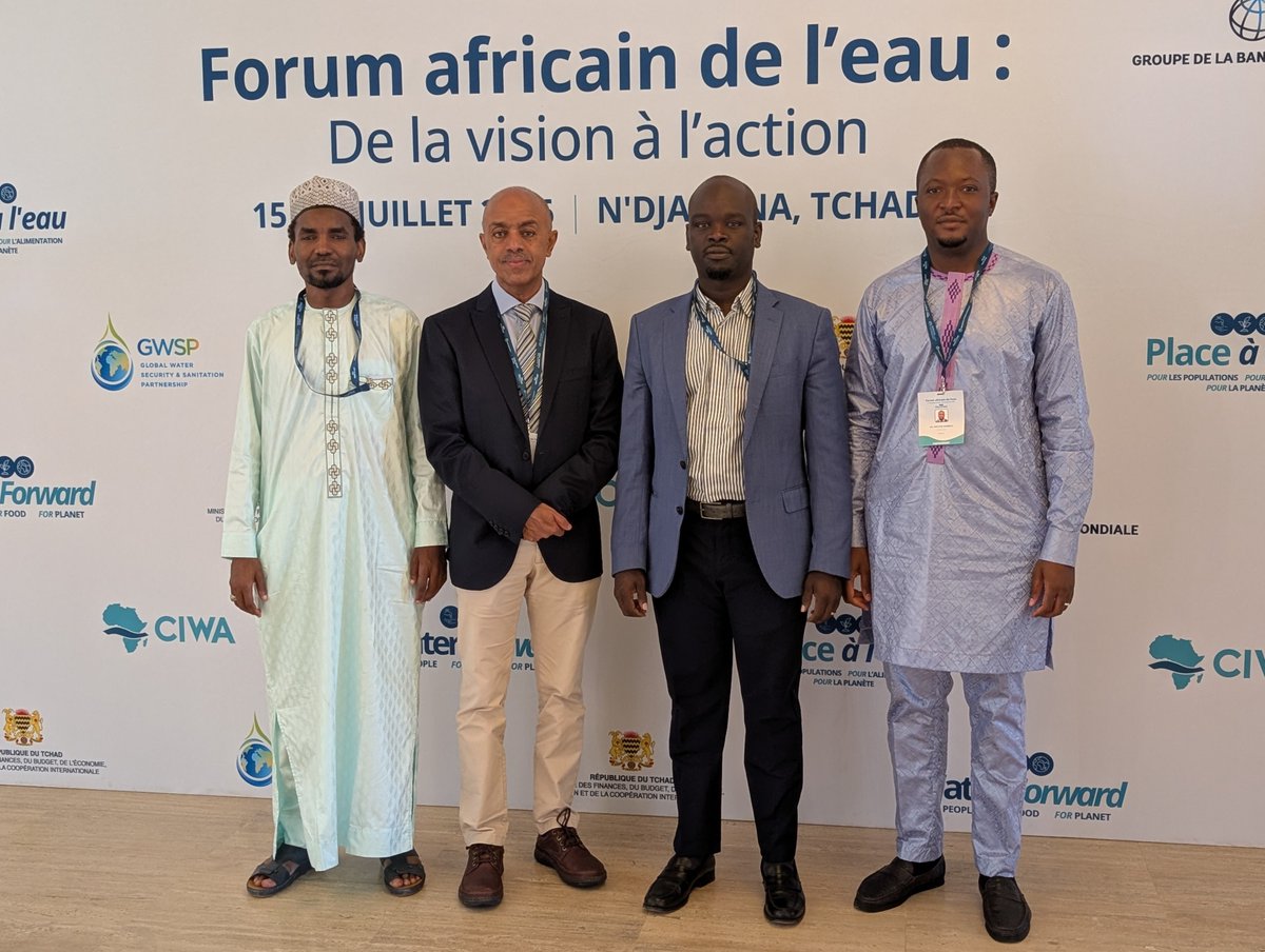 IWMI_'s tweet photo. IWMI participated in the African Water Forum in N'Djamena, Chad.

Beyond the forum, we met with key partners to explore opportunities to strengthen water security &amp; expand collaboration in Chad &amp; the Lake Chad Basin.

🤝Thank you to everyone who met with us

#AfricaWaterForum2026 https://t.co/XpmLnNccx4