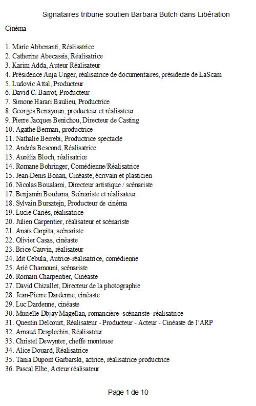 kcirtap56890's tweet photo. Alain Chabat, Géraldine Nakache.. 
Qui sont les "Plus de 300 personnalités signent une tribune en soutien à Barbara Butch après le concert interrompu de la DJ" ? https://t.co/VpriMZo4zP