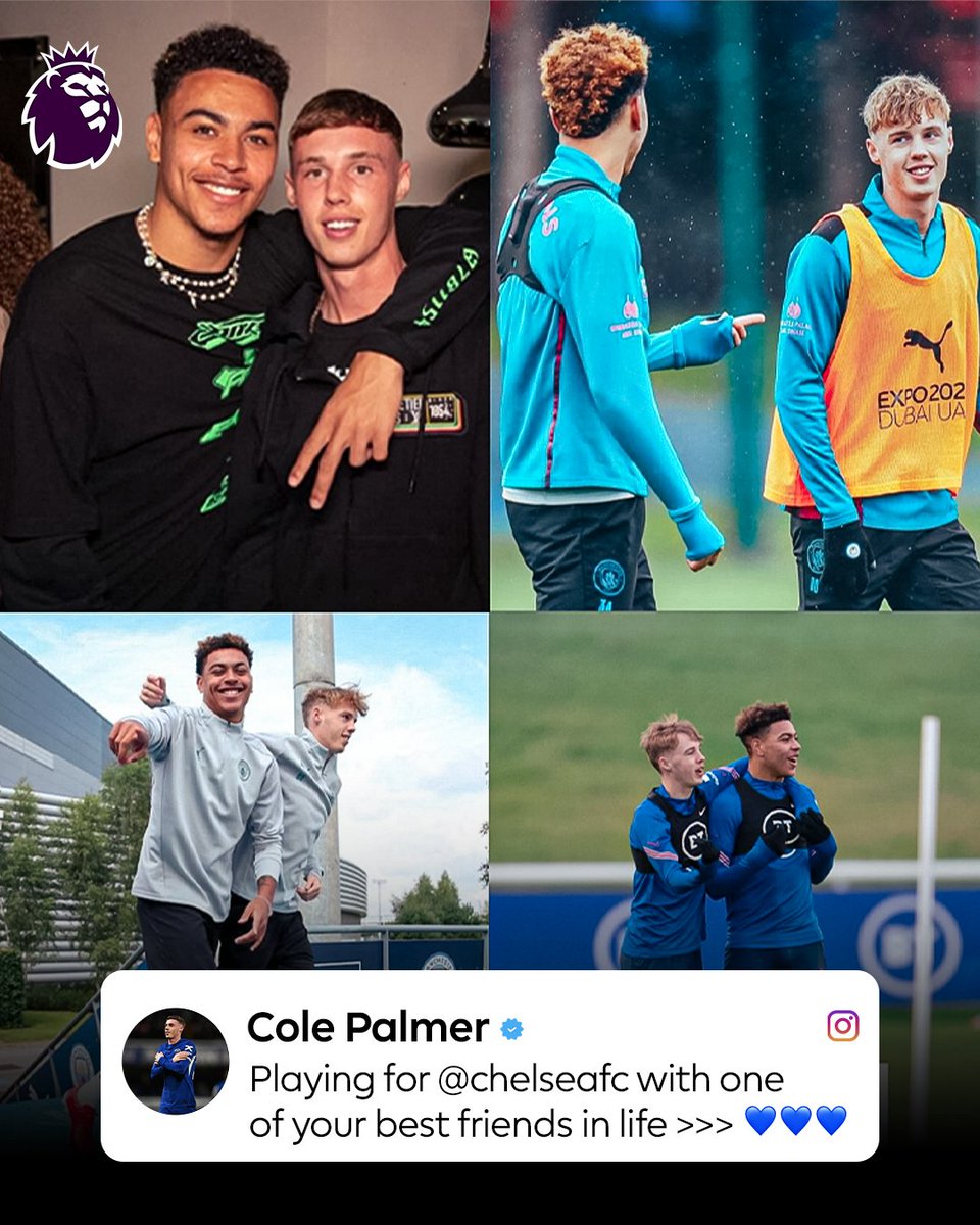 premierleague's tweet photo. Best friends reunited @chelseafc 💙 https://t.co/jddd8BJ1H4