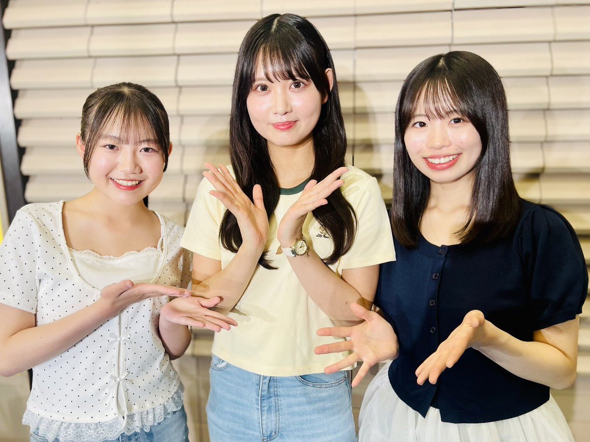 hinata_fes_bsn's tweet photo. 『#NGT48とひなたまつり』をお聞きいただき感謝✨ #NGT48 猪股咲那ちゃんと細矢夏帆ちゃんが大活躍👊 そして #SKE48 の伊藤実希ちゃん。魅力あふれる子。再会を熱望するよ🫶

https://t.co/2lyFk0yTI7

#西潟茉莉奈 @marina_ngt48n
#NGT6期生 @ngt48_6th
#伊藤実希 @mikitiyan_811
#ひなた @HinataLive https://t.co/JRx6sVtmTO