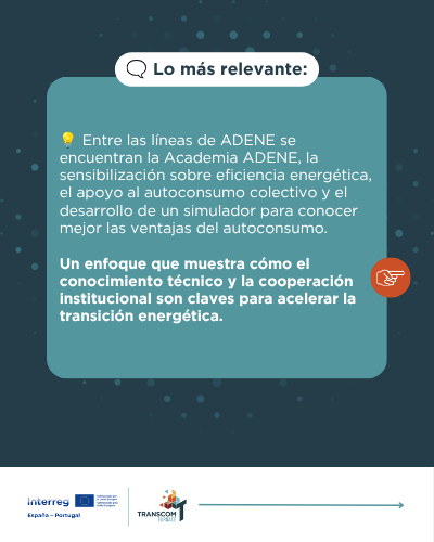 TranscomEuroace's tweet photo. 🌍 Manuel Casquiço, de ADENE, destaca el apoyo técnico, la formación y las herramientas para impulsar comunidades energéticas.

Entrevista:
https://t.co/ML07SezrVZ https://t.co/TyOr2e30hN