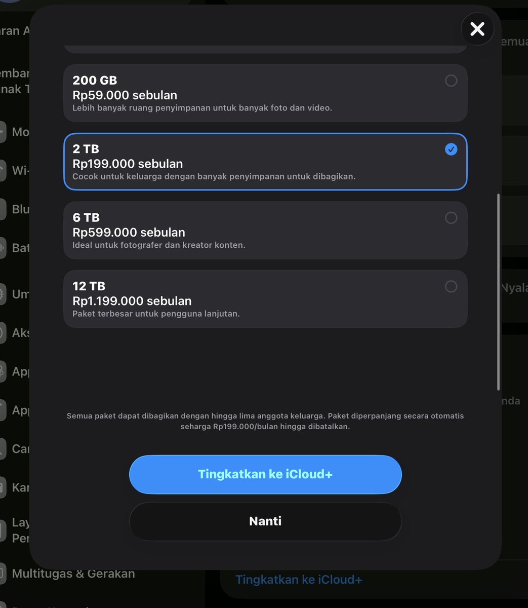 honestfind's tweet photo. WHAT❗️❗️ icloud naik 30rb 😭😭💔 yang bener aja dah https://t.co/yBY95X5TO0