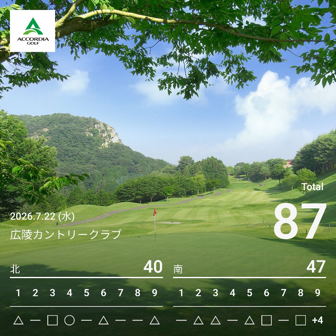 DartsGolf's tweet photo. 後半南の6番から右手の手汗がタオルで拭いてもずーっと滑って、4ホールお話になりませんでした、と。
久しぶりに楽々80台前半だと思ったのにな。 https://t.co/CiQ2l3KBu6
