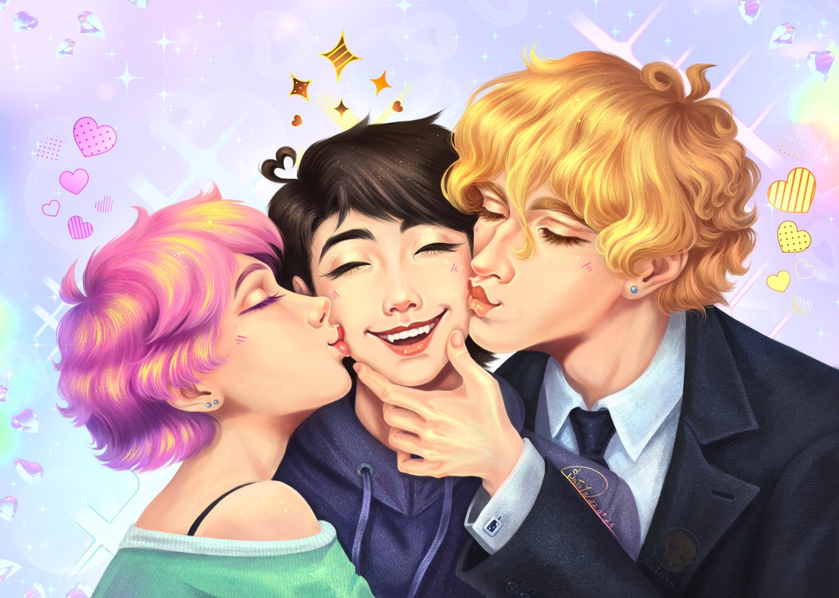 SaToYa_Li's tweet photo. π©·π€πFunny buns Jarlophinaπ©·π€π
I was really amused by the meeting of these three in chapter 386. They finally met!
And also what do you think about hairstyle Sera? Is it better long or short? I like both xD
#unordinary #unordinarywebtoon #webtoonfanart #jarlophina https://t.co/zN6aiRmE5q