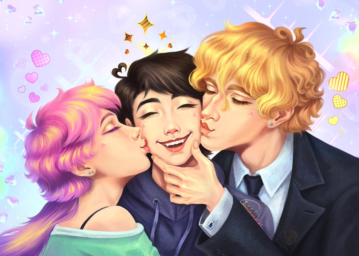 SaToYa_Li's tweet photo. π©·π€πFunny buns Jarlophinaπ©·π€π
I was really amused by the meeting of these three in chapter 386. They finally met!
And also what do you think about hairstyle Sera? Is it better long or short? I like both xD
#unordinary #unordinarywebtoon #webtoonfanart #jarlophina https://t.co/zN6aiRmE5q