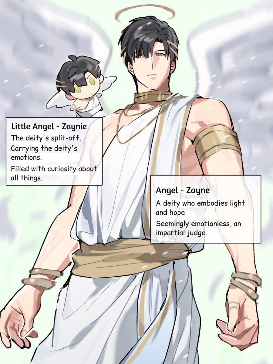 PhuongloveZayne's tweet photo. Choose your Deity (Zayne) 
✨🪽   or 🌑💀

Credit: Weibo 伊伊伊伊伊利
Translation by me. Do not repost without permission.
#Zayne #LoveandDeepspace #恋与深空 #黎深 https://t.co/4zi1ngvS2P