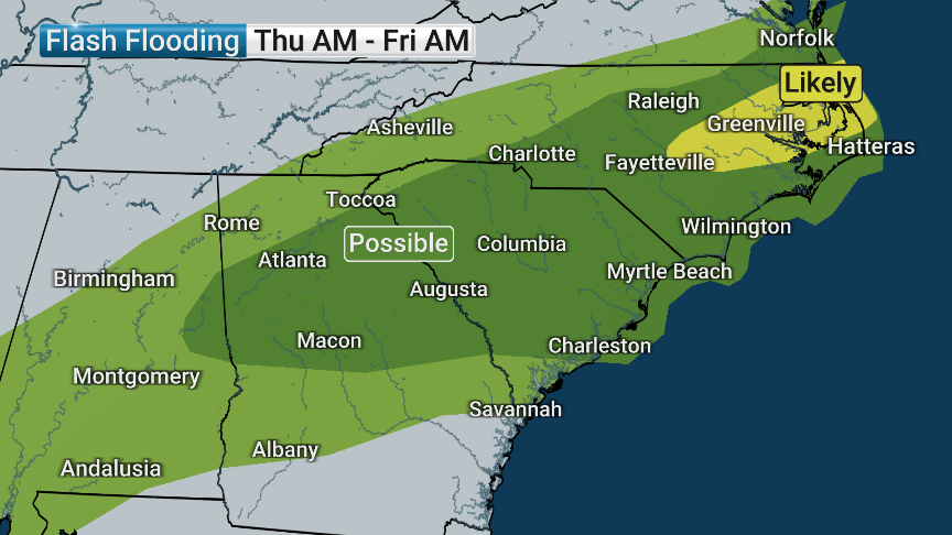 JordanSteele's tweet photo. A lot of chatter about #Bertha -- but let's not forget about what could be an even bigger story. The flood threat for the Mid Atlantic today and tomorrow could be somewhat concerning. Lot's of rain and a stalled boundry will result in torrential rain chances https://t.co/H84C7yhFmb