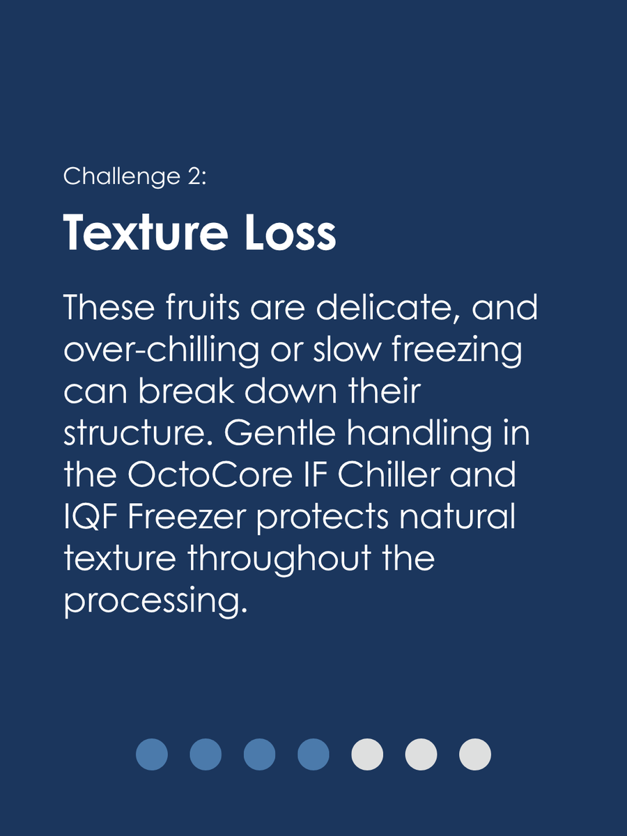 OctoCoreGroup's tweet photo. Tropical fruits their own set of processing challenges, driven by high sugar content and delicate textures.

At OctoCore, we've developed innovative solutions to ensure superior freezing results while preserving the natural characteristics of these fruits. https://t.co/Upg1U7HQ1d