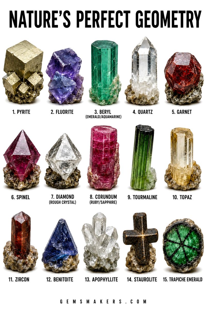 specialgems's tweet photo. Nature's Perfect Geometry of Crystals https://t.co/cnoUuGclLp