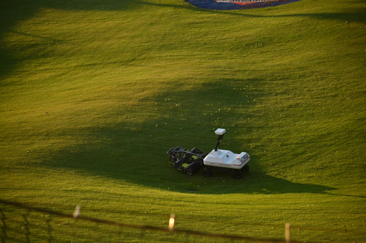 WayroboRobotics's tweet photo. Testing in real-world conditions is the ultimate proof of performance.We recently completed a live field demo with WayPick 2 robotic golf ball picker at a driving range in Staufenberg, Germany.
👉Check out WayPick 2: https://t.co/xvviea73lK

Driving ranges aren't always flat. They often feature rolling hills, uneven ground, and sloped targets.
In these complex terrain conditions, WayPick 2 demonstrated its key capability:
🌄 Terrain Adaptability: Smoothly traversing uneven ground and slopes without losing traction or collection efficiency.
⛳ Autonomous Reliability: Operating seamlessly around natural obstacles and target greens to keep range operations fully automated.

A sincere thank you to our local partners and the facility team for hostinig us in such a scenic setting and helping make this test run a success.
#WayPick2 #GolfAutomation #DrivingRange #TurfManagement #AutonomousRobotics #GolfCourseManagement #GermanyGolf