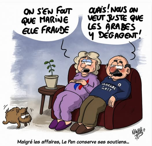Tribalart_be's tweet photo. Vous êtes démasqués, vous qui disiez voter RN car les autres étaient "Pourris" et qui allez continuer alors qu'il est prouvé que ce parti est d'une malhonnêteté crasse

C'est juste la haine qui vous motive, celle des étrangers, ou des woke, des féministes, homos, etc

Nawak #rn https://t.co/OMDiRNgspe