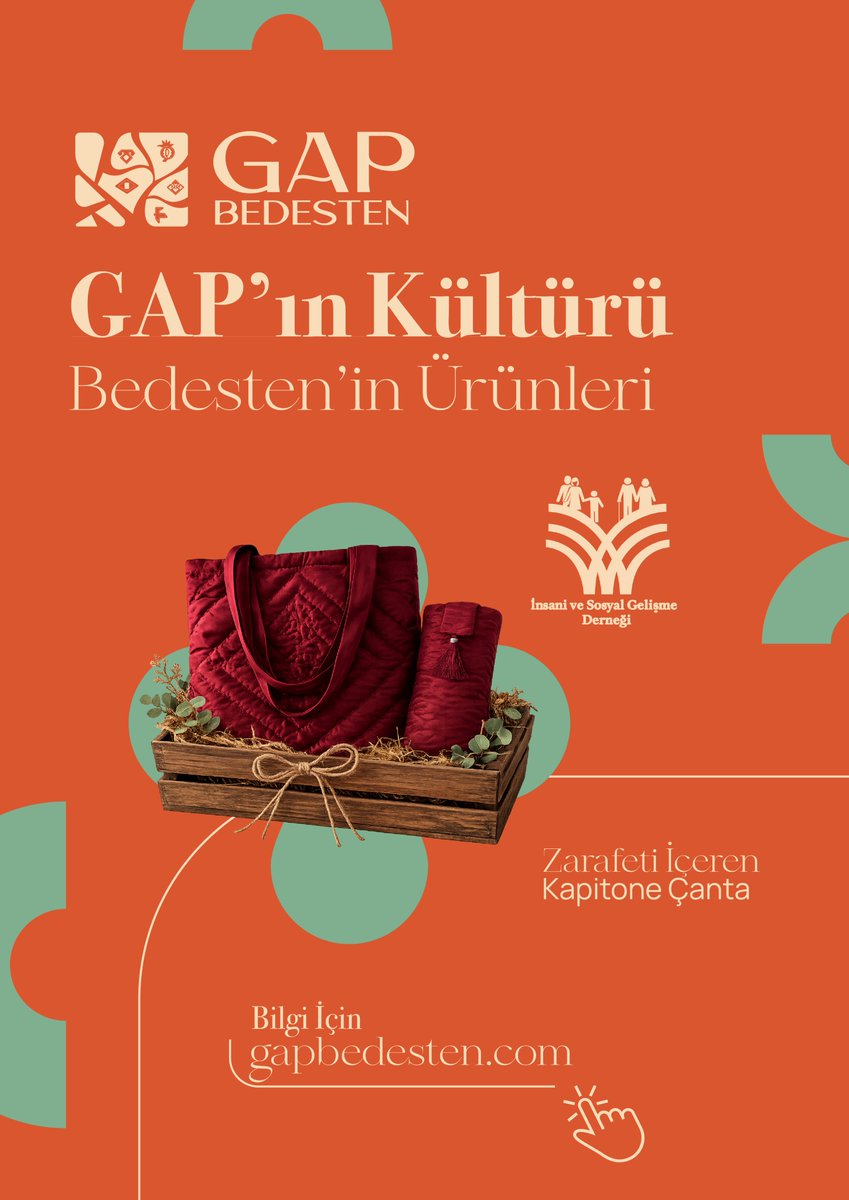 gapbedesten's tweet photo. İnsani ve Sosyal Gelişme Derneği İktisadi İşletmesi’nin ürettiği şık kapitone çanta ve mini kılıf seti @gapbedesten'de! ✨
Hem tarzınızı yansıtın hem de iyilik projelerine destek olun. 🌍 👇
#GAPBedesten #Anadoludakiler #SosyalEtki #KapitoneÇanta #BilinçliTüketim https://t.co/B82xTE17gP