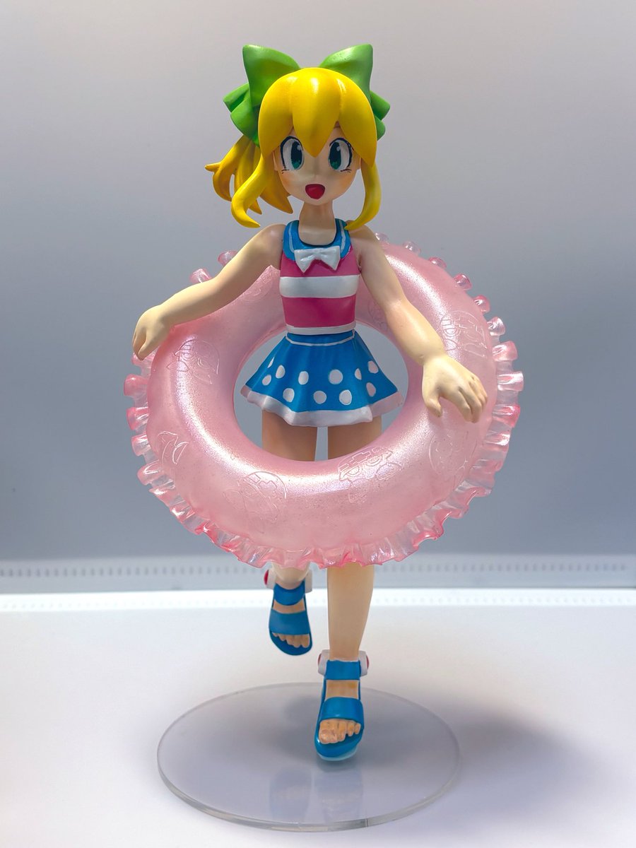 Dimension Diver ロール 次元可動カラー カラーレジン ロックマン ロックマンX DiVE」より夏休のロール 塗装見本が完成しました