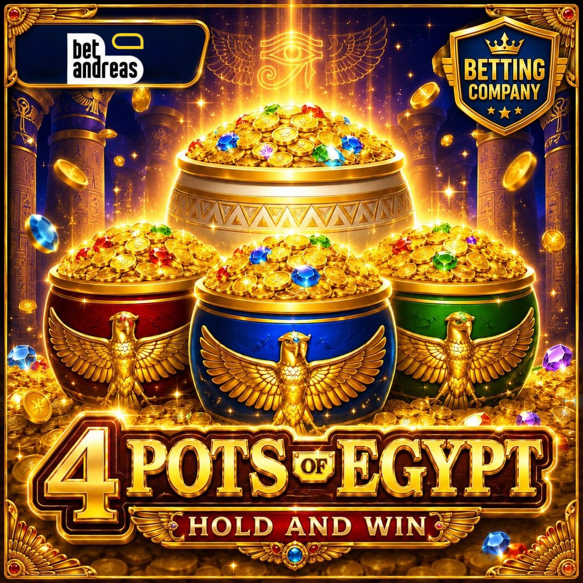 betandreastr's tweet photo. 🏺✨ 4 Pots of Egypt: Hold and Win ile eski Mısır’ın hazinelerini keşfet!
Altın sikkeler, değerli taşlar ve firavunların gizemli atmosferi her döndürmede seni bekliyor 💰🔥
➡️https://t.co/we9Xlj42E7
#Slotlar #Kumarhane #ÇevrimiçiKumarhane https://t.co/TTINJYn8rm