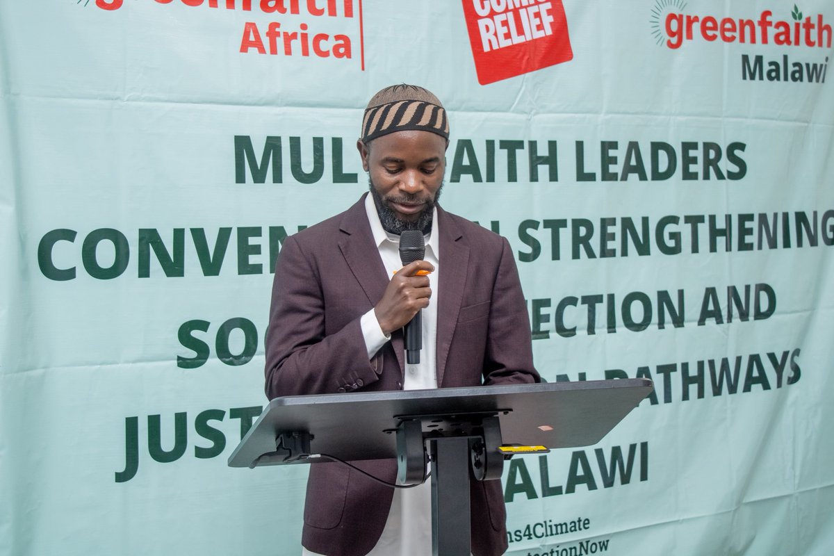 GreenFaith_Afr's tweet photo. Climate change is testing our shared humanity,but our shared faith calls us to act.
As faith communities, we have a sacred responsibility to protect both creation &amp; the most vulnerable.
Faith must inspire action. - Mr Sheikh Abdul Azizi Ausi 
#SocialProtectionNow https://t.co/Xy2I0xKoN4